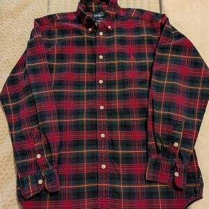 Classic Plaid Boys Polo Shirt